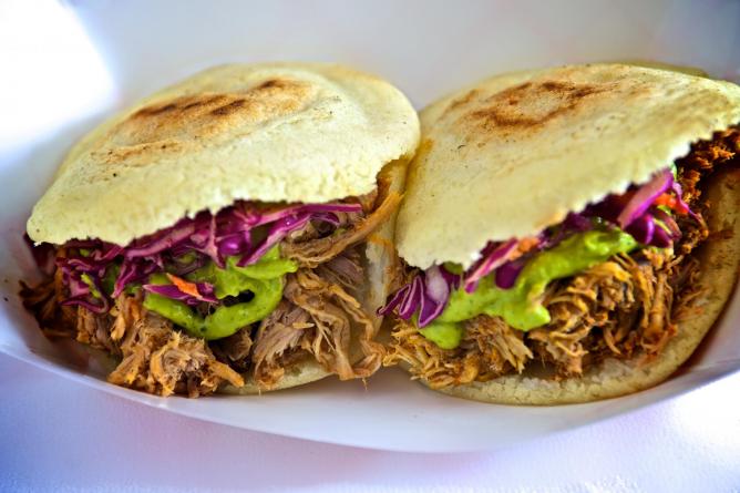 Food scene in New Orleans, USA